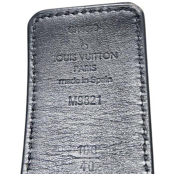 Louis Vuitton Monogram Belt -Mens- Reversible - Silver Hardware 160/40 - Picture 4 of 8